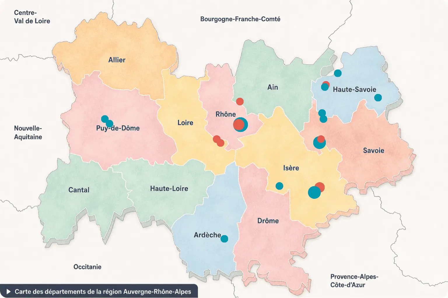 Carte ESS Pédiatrie auvergne-rhone-alpes